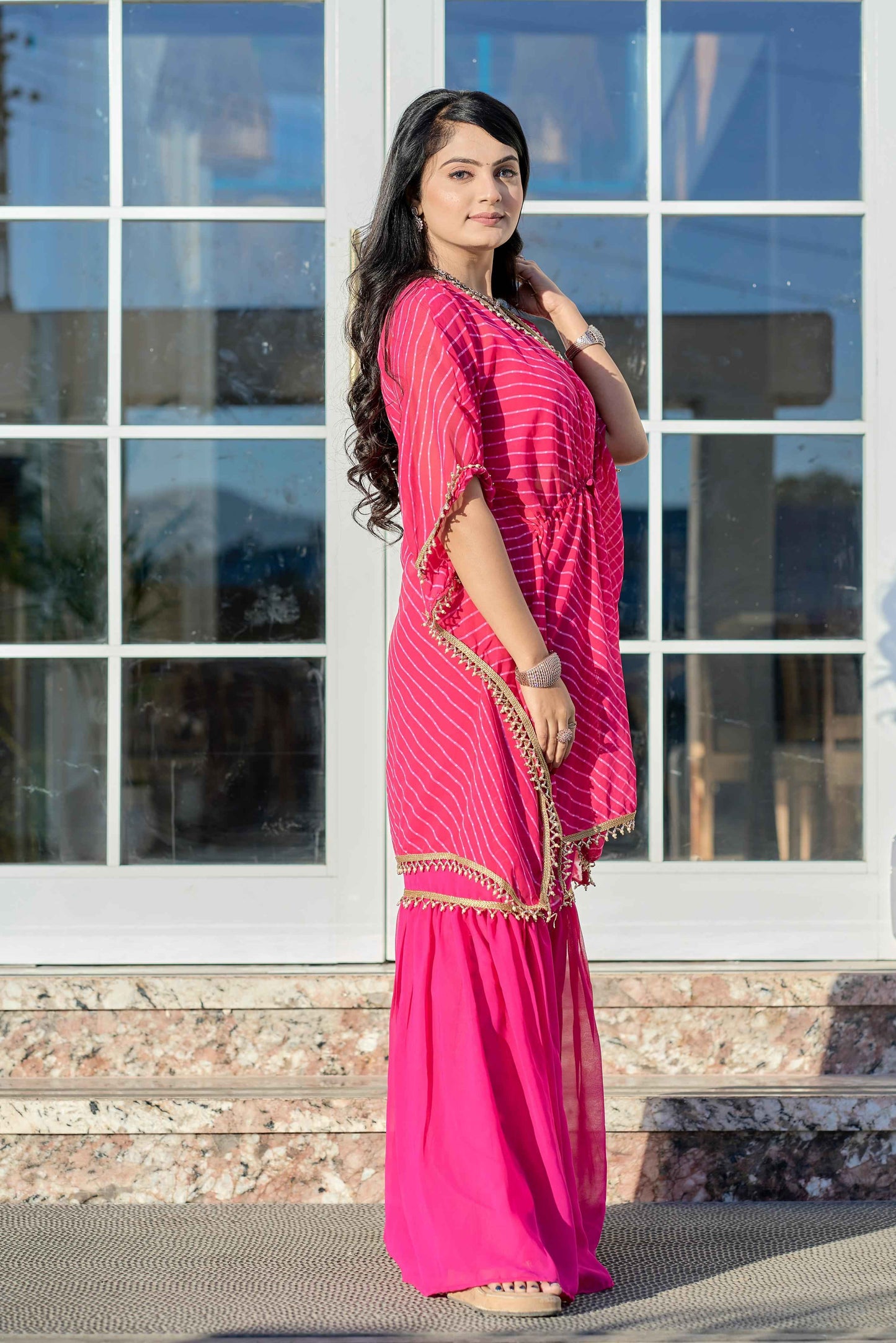 New Georgette Sharara Co-Ord Set for Women