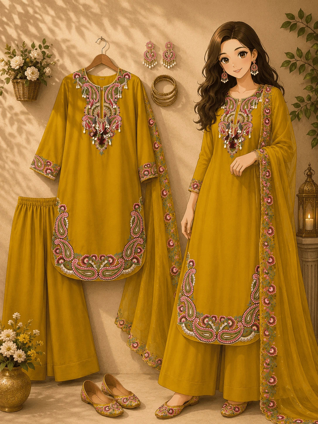 Party Wear Ethnic Suit Set