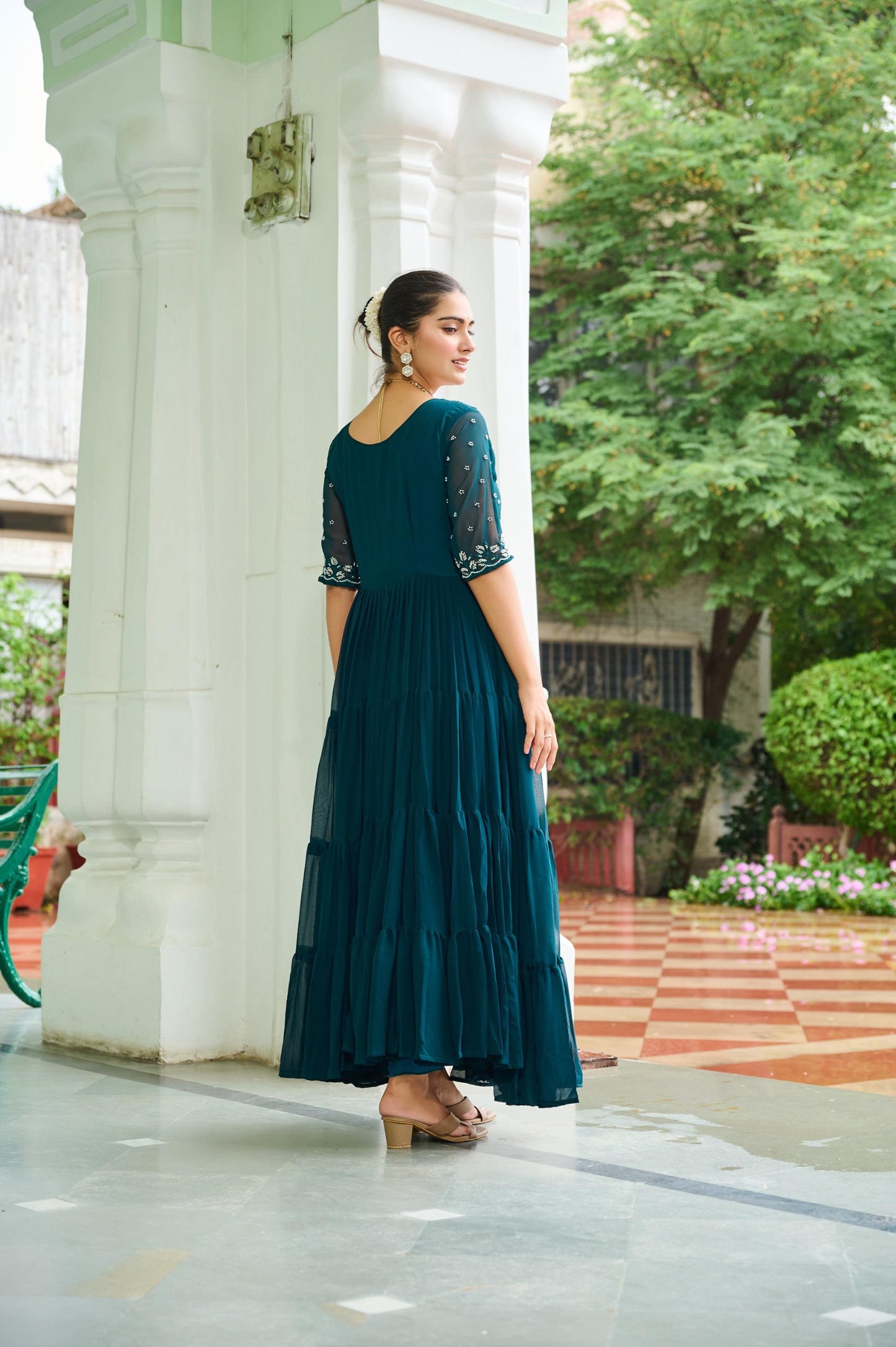 Premium Embroidered Anarkali Dress for Women Party Outfit