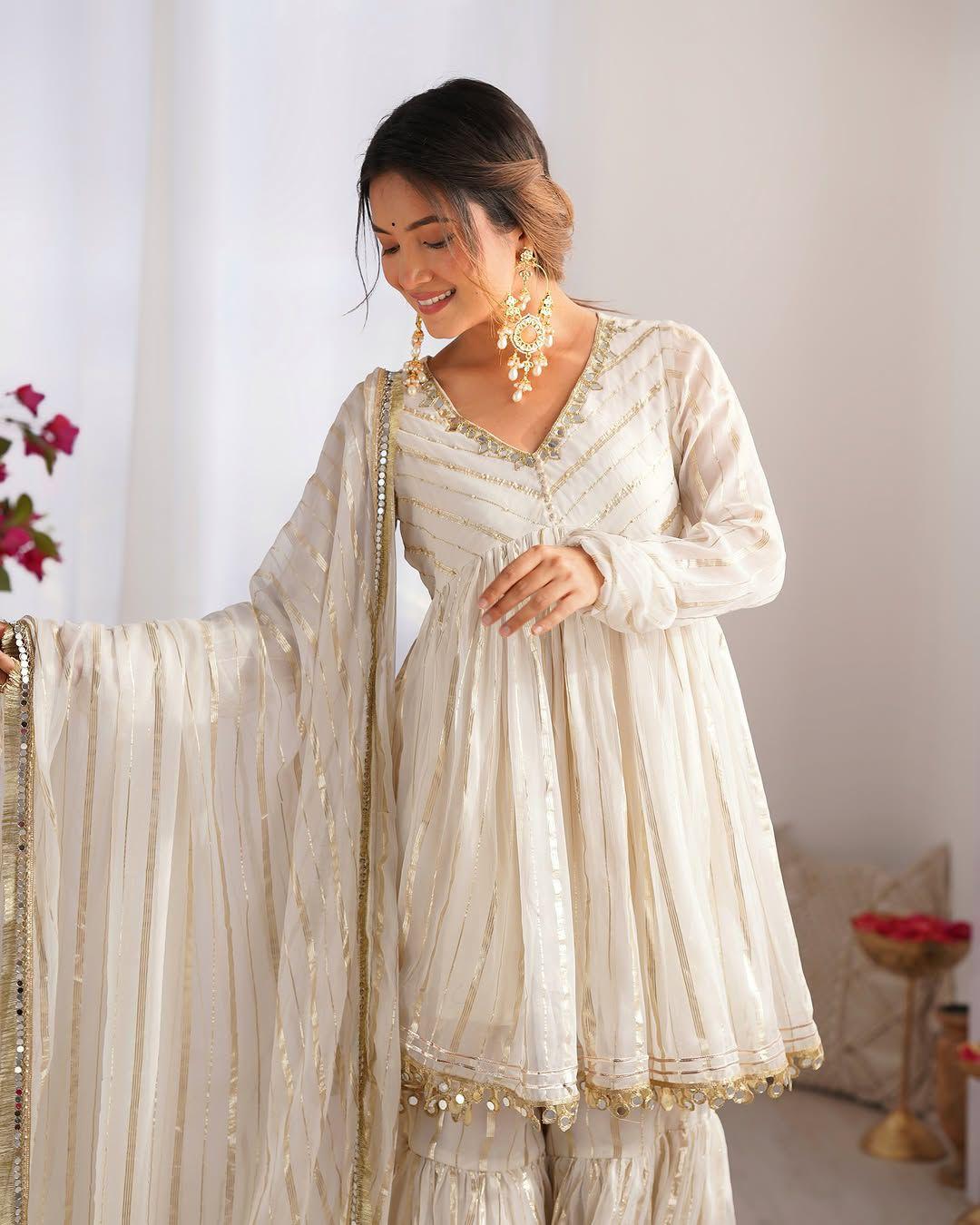 Premium Palazzo Kurta Set for Festive Occasion