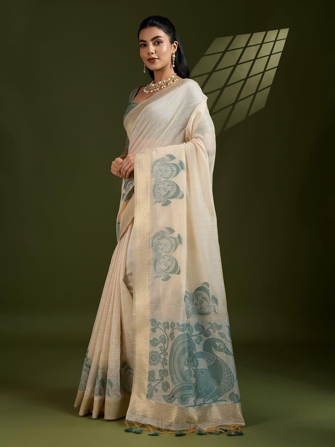 Premium Soft Muga Cotton Saree for Women
