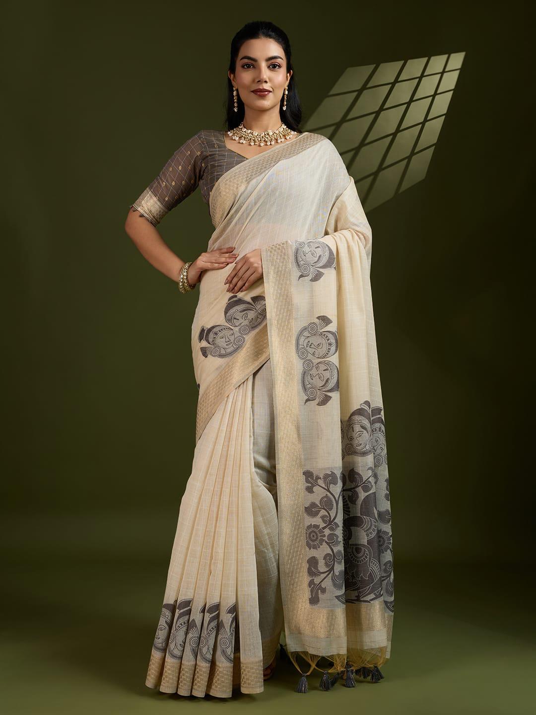 Premium Soft Muga Cotton Saree for Women