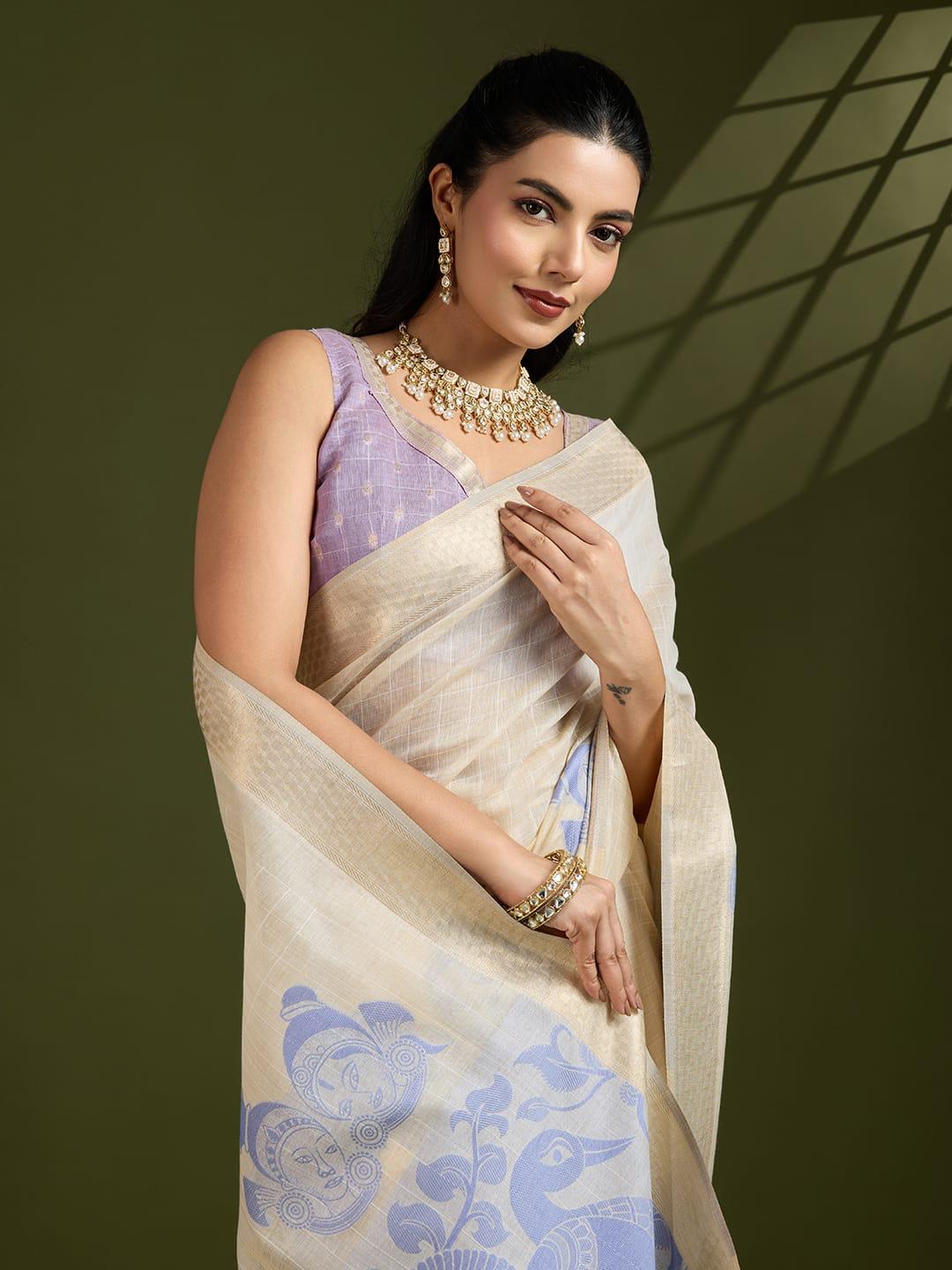 Premium Soft Muga Cotton Saree for Women