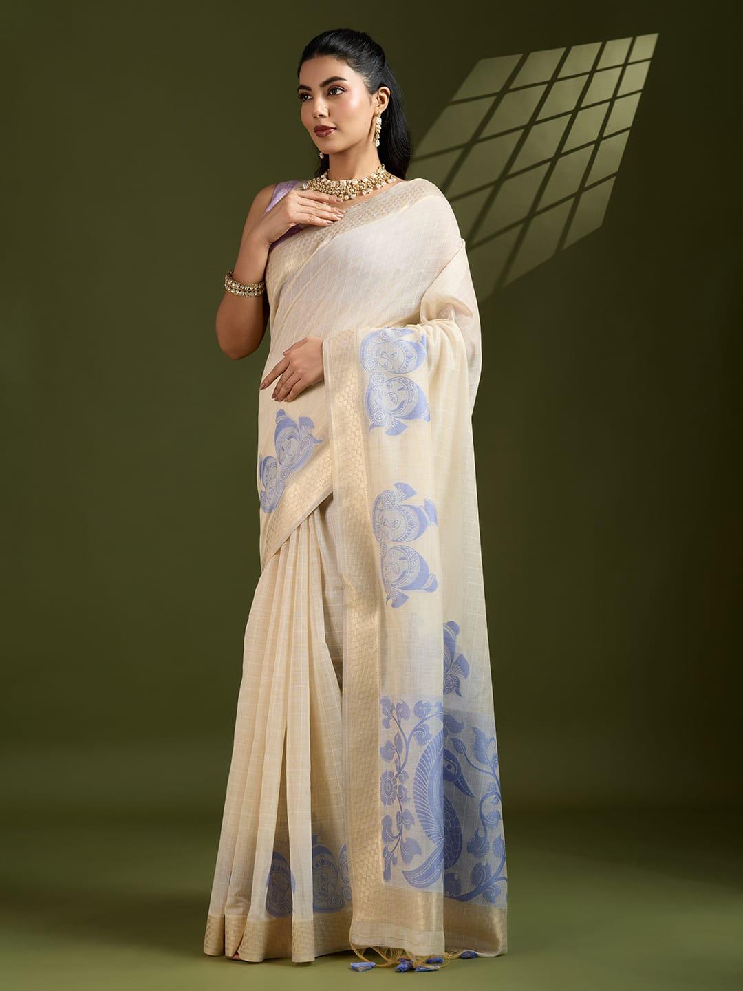 Premium Soft Muga Cotton Saree for Women