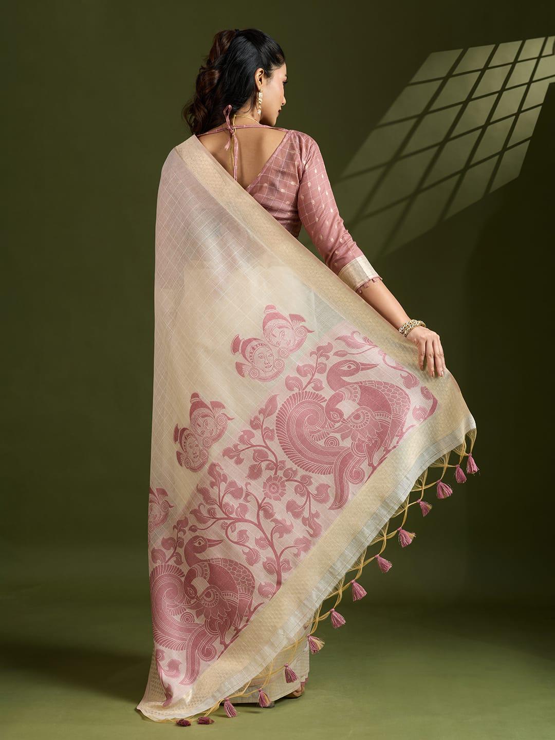 Premium Soft Muga Cotton Saree for Women