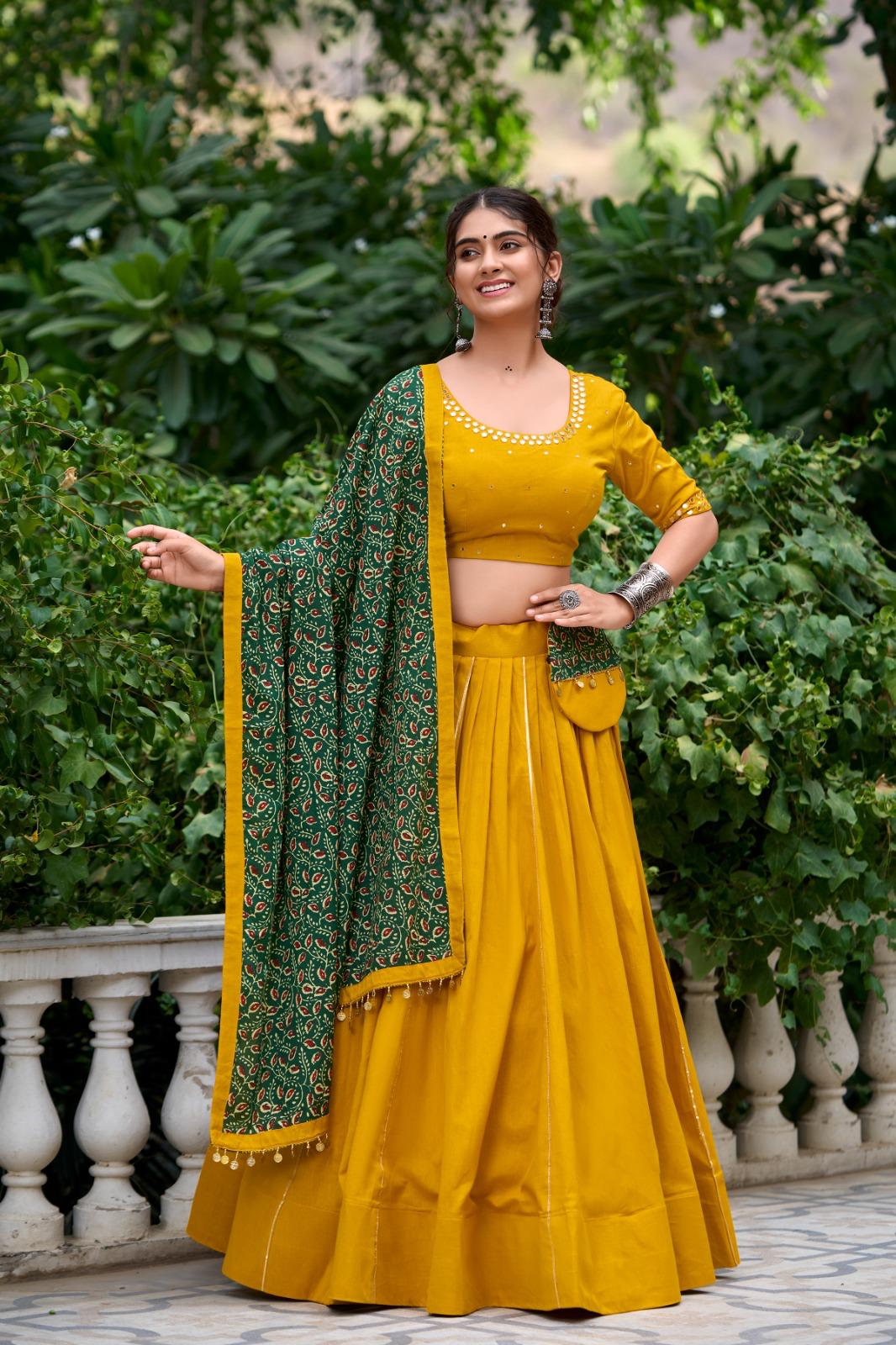 Pure Cotton Lehenga Set for Navaratri Festival