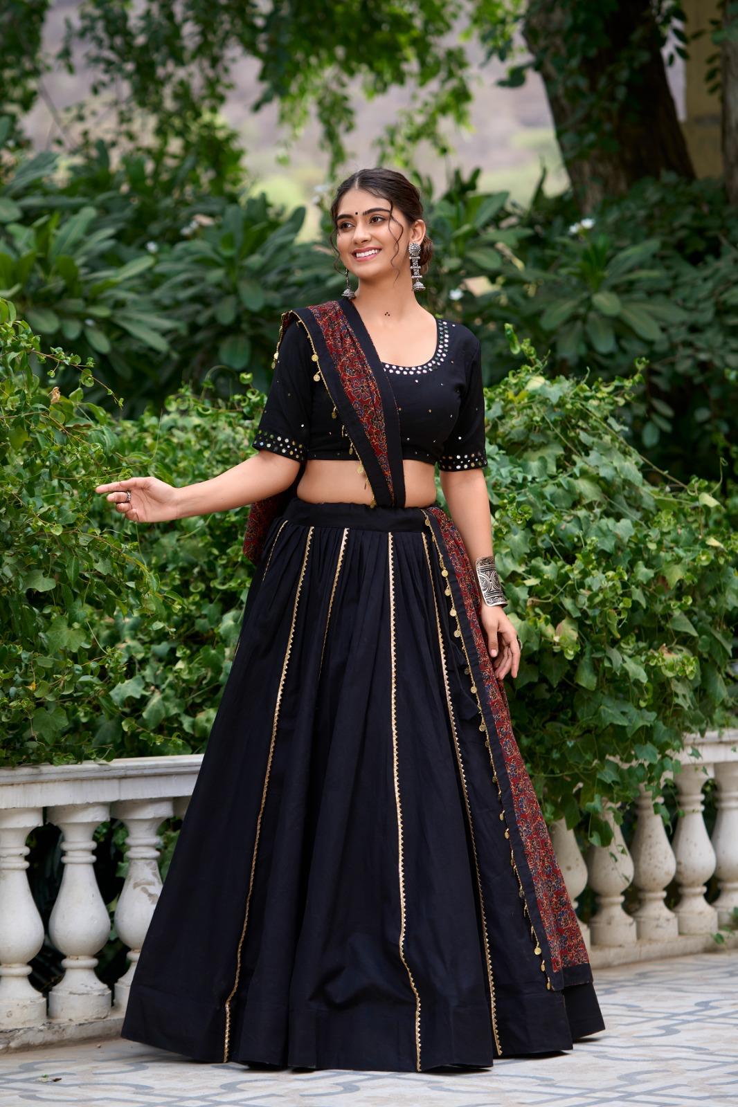 Pure Cotton Lehenga Set for Navaratri Festival