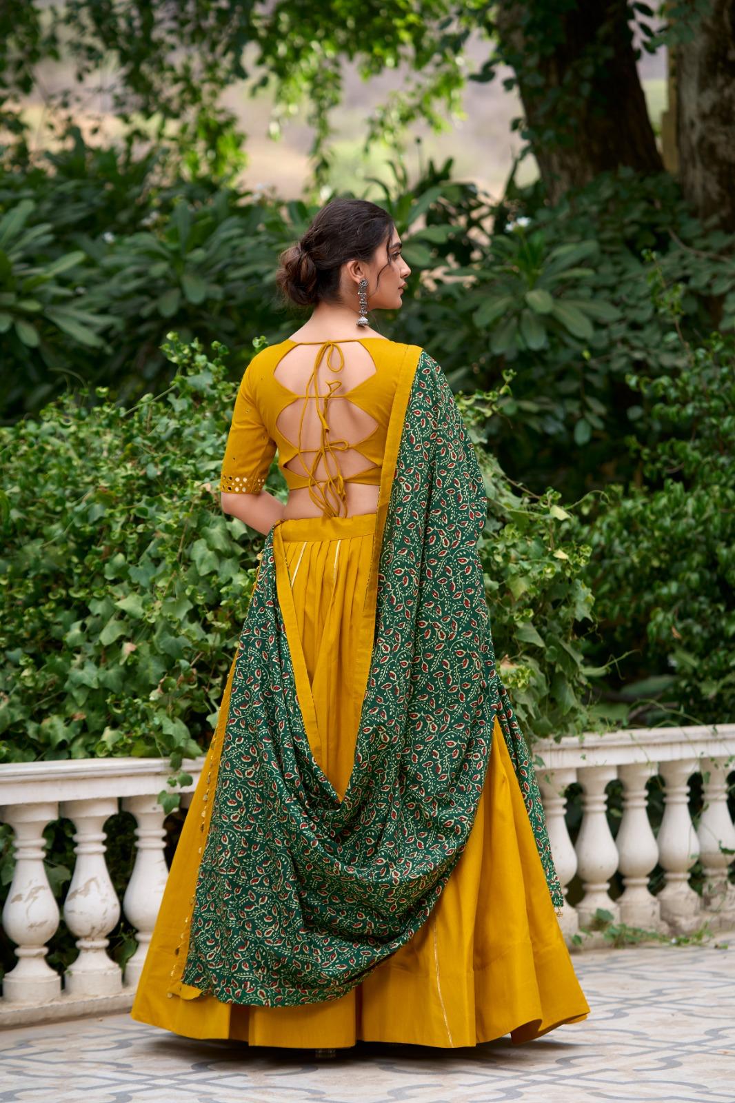 Pure Cotton Lehenga Set for Navaratri Festival