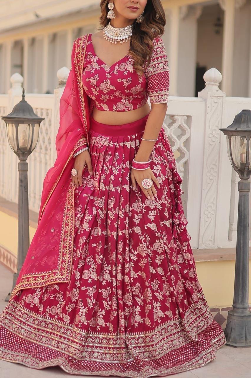 Pure Viscose Lehenga Choli Set
