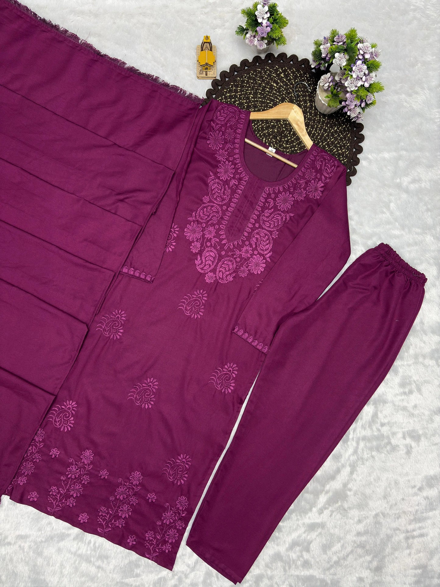 Purple Party Wear Suit Set