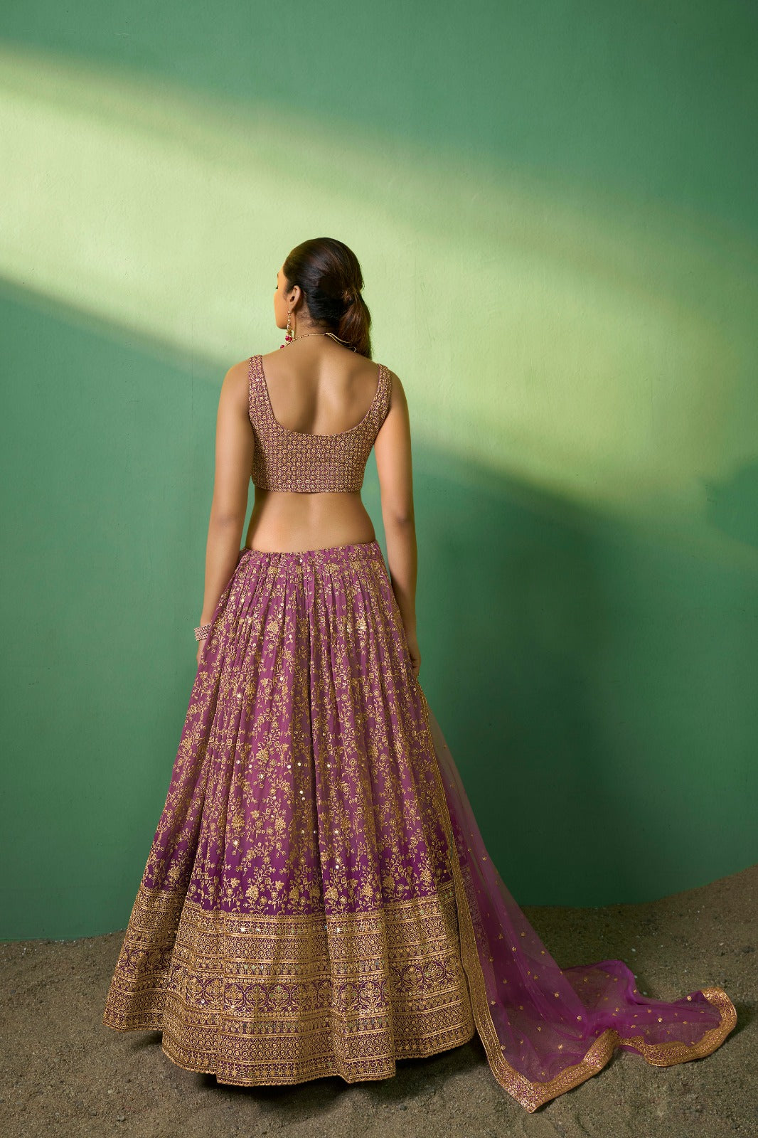 Royal Purple Lehenga for Wedding