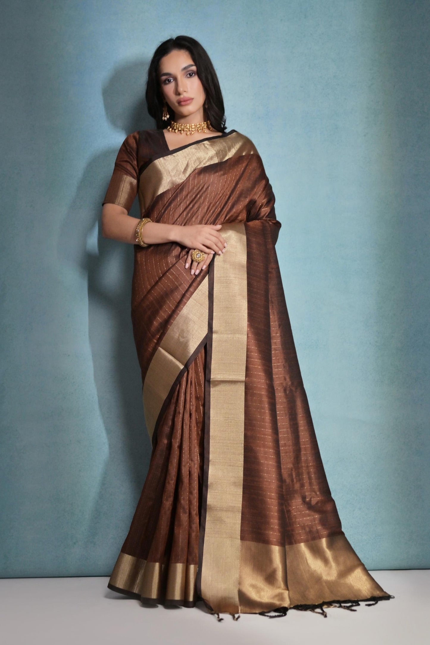 Soft Banarasi Raw Silk Saree for Festive Occasion