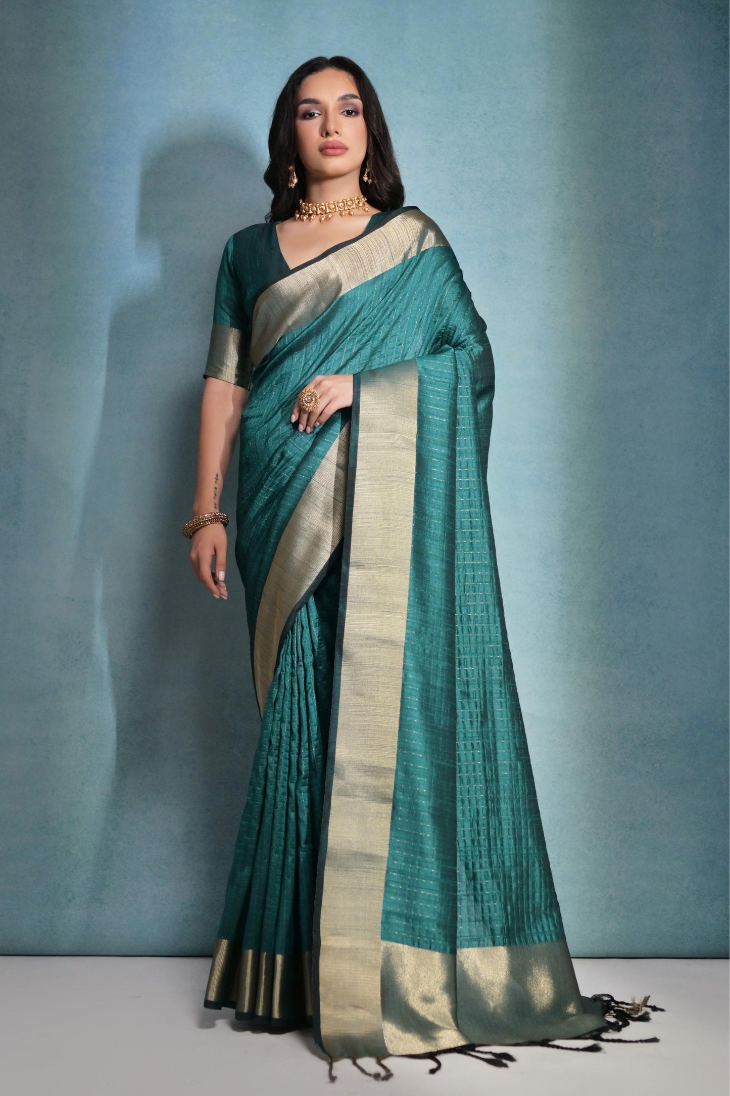 Soft Banarasi Raw Silk Saree for Festive Occasion