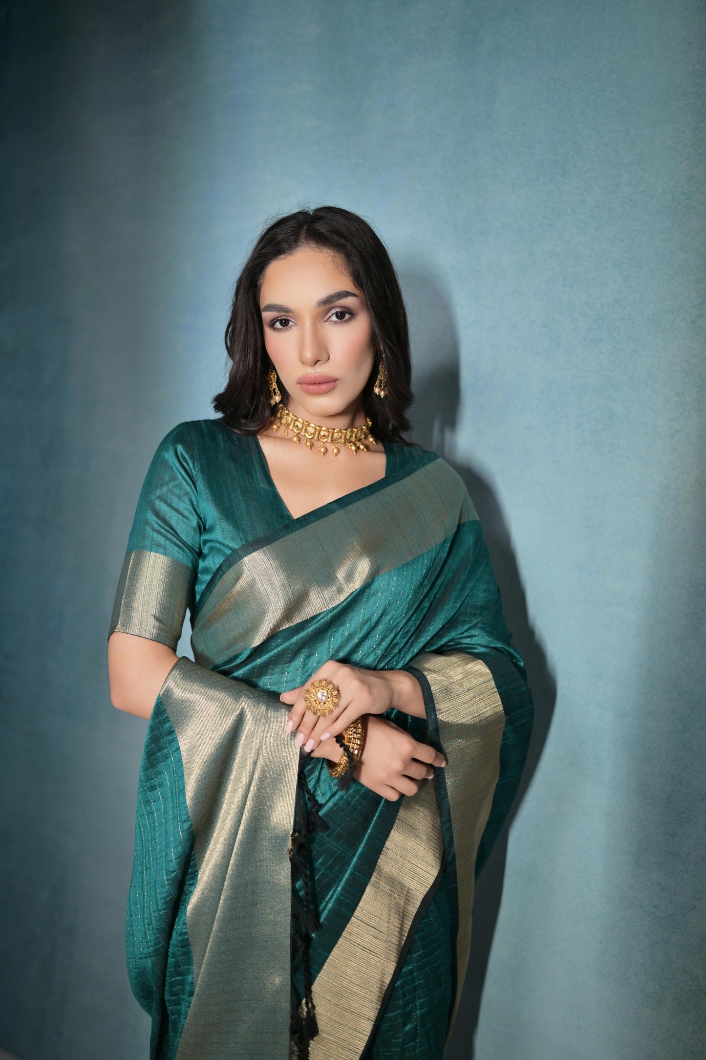 Soft Banarasi Raw Silk Saree for Festive Occasion