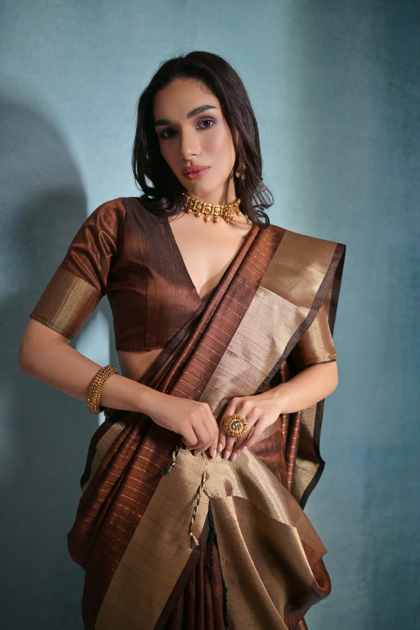 Soft Banarasi Raw Silk Saree for Festive Occasion