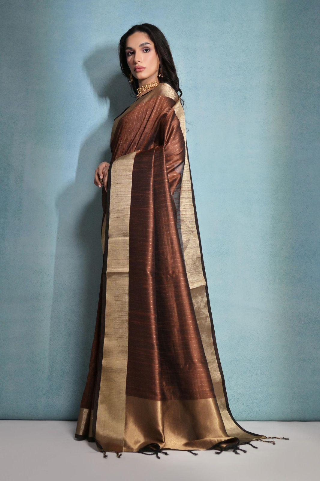 Soft Banarasi Raw Silk Saree for Festive Occasion