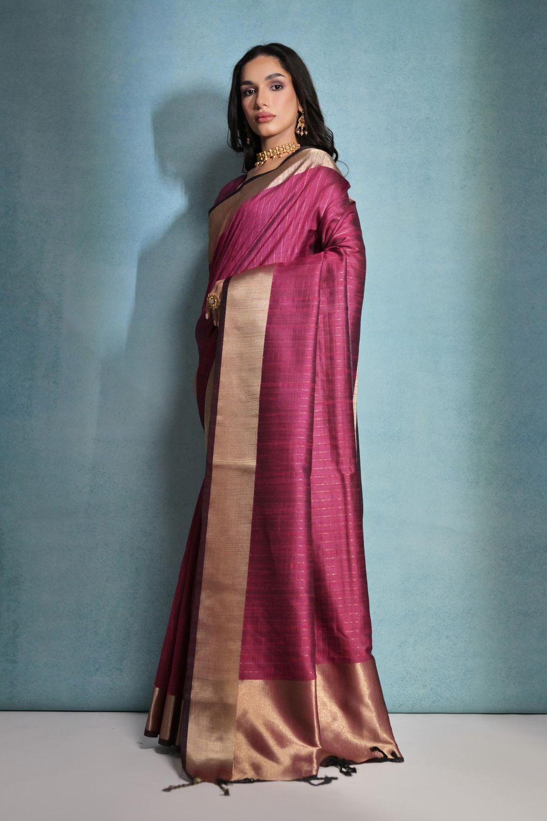 Soft Banarasi Raw Silk Saree for Festive Occasion