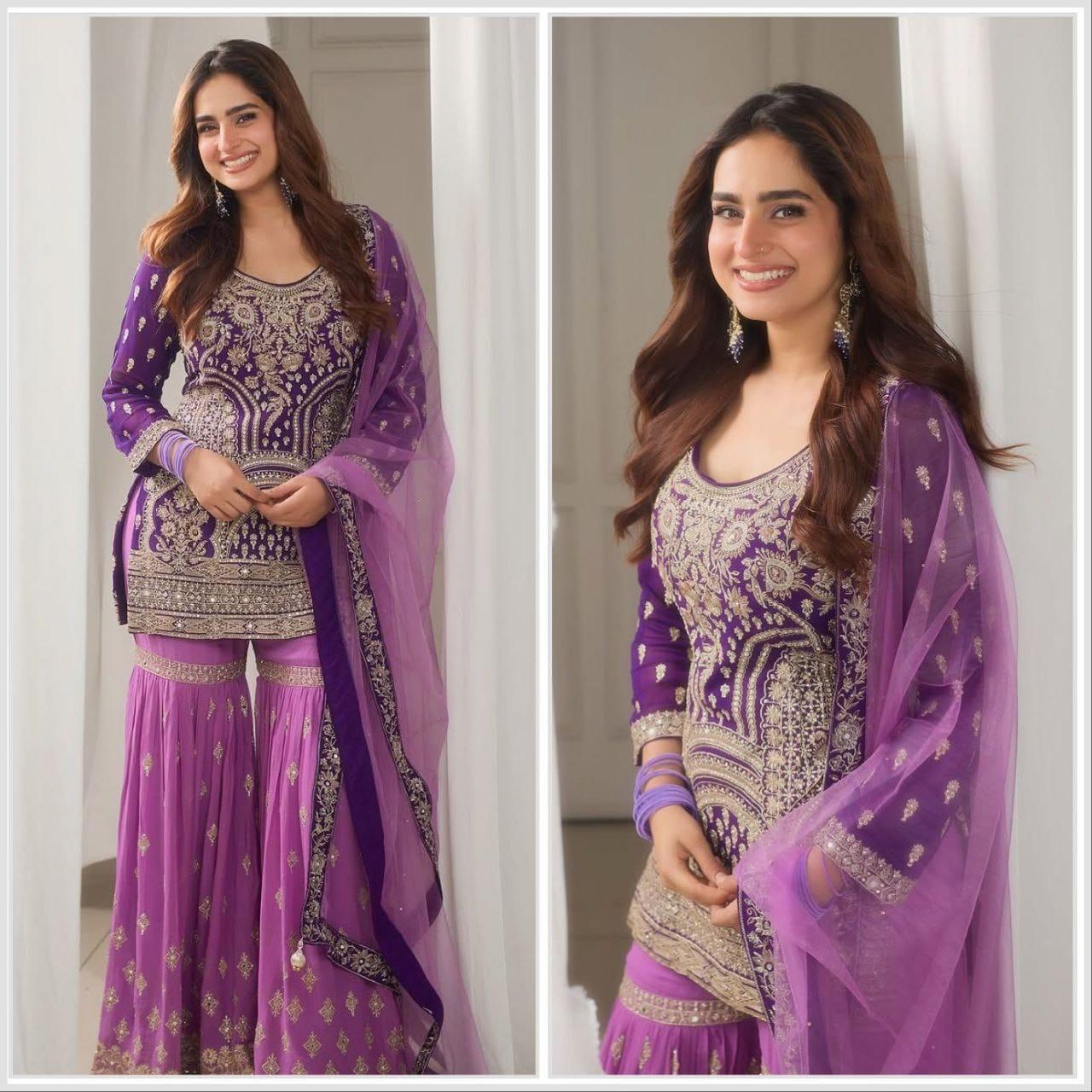 Stylish Designer Top Pallazo Set with Dupatta for Events