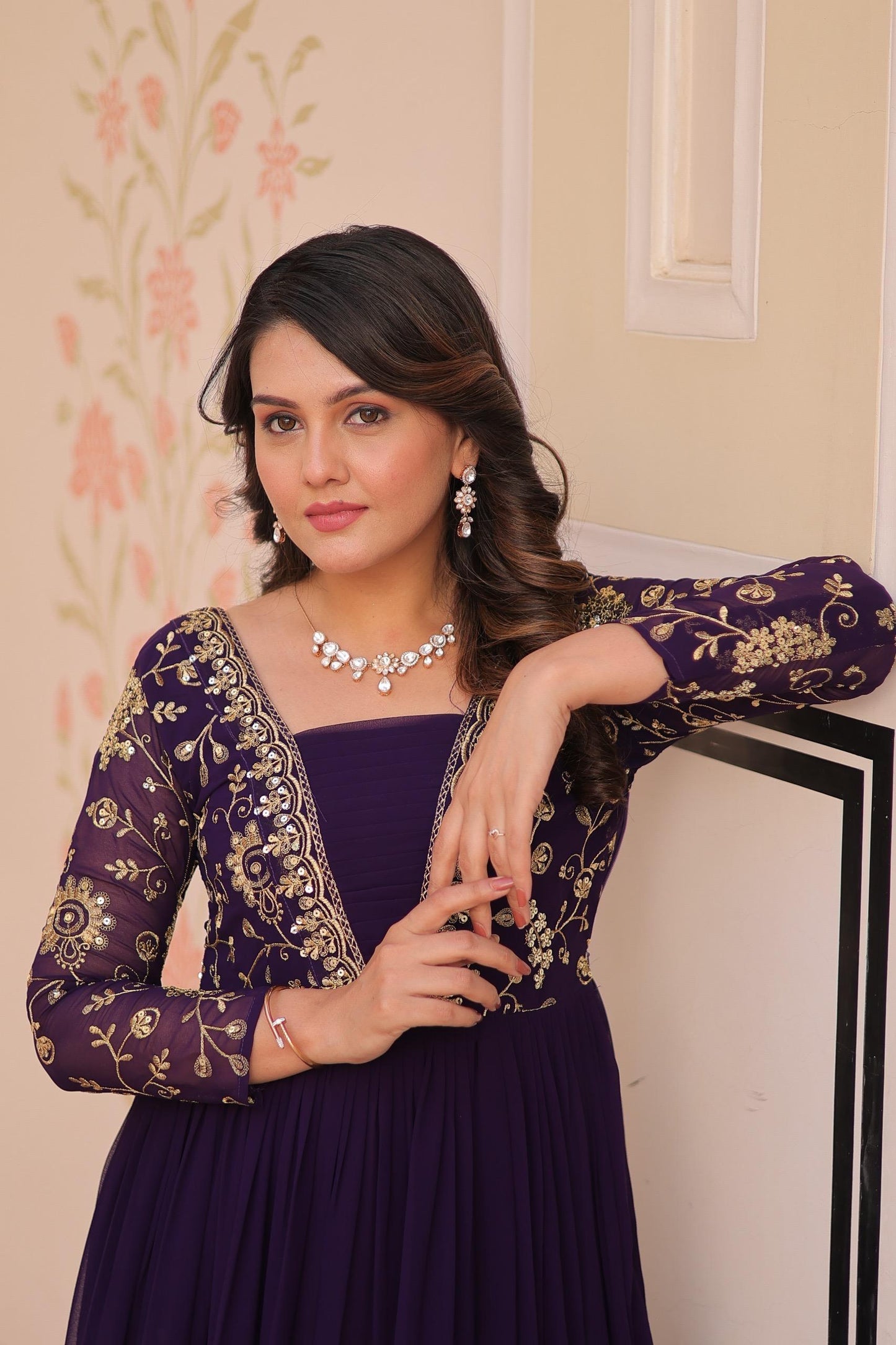 Stylish Floor Length Anarkali Gown for Special Events