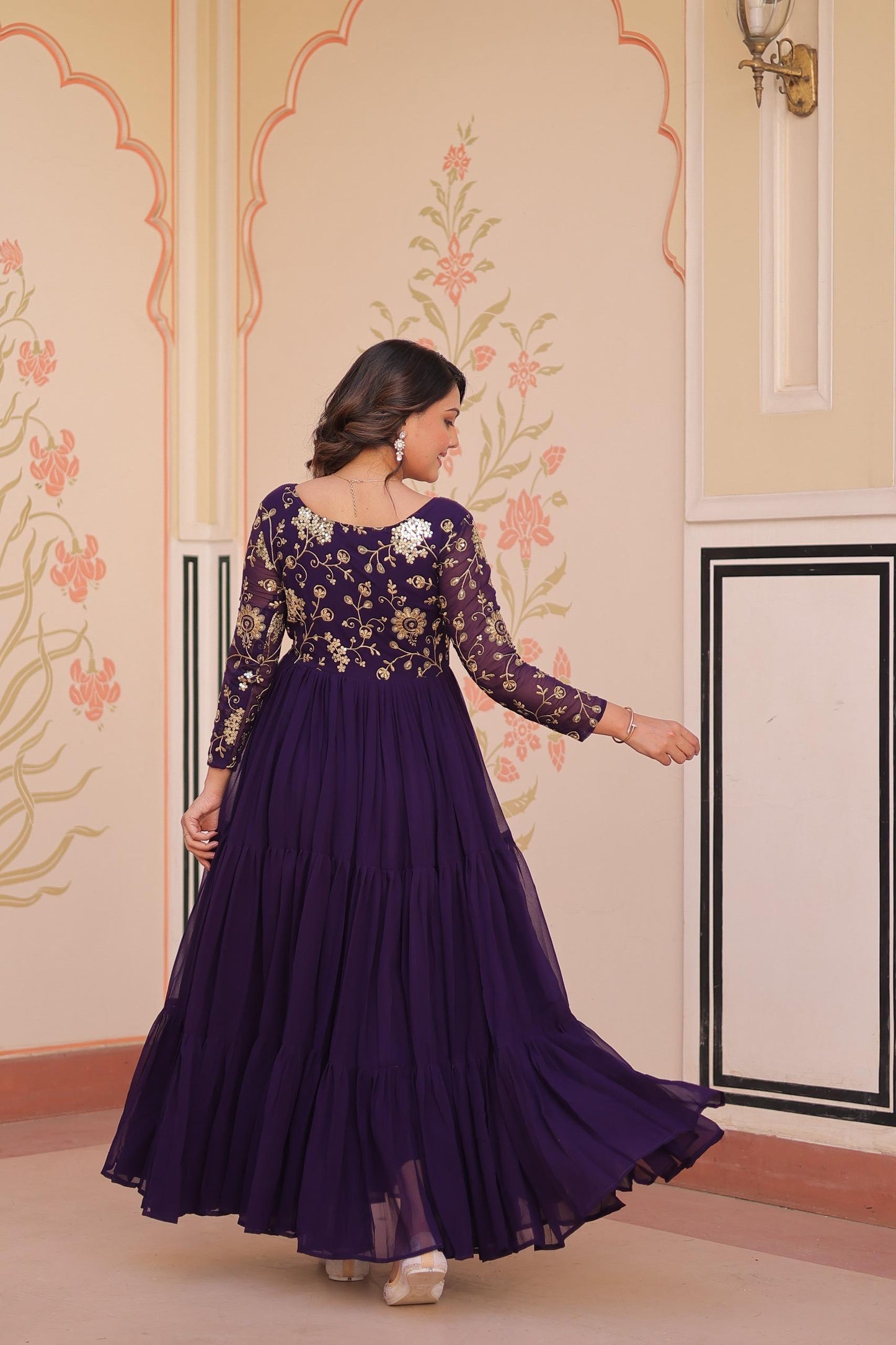 Stylish Floor Length Anarkali Gown for Special Events