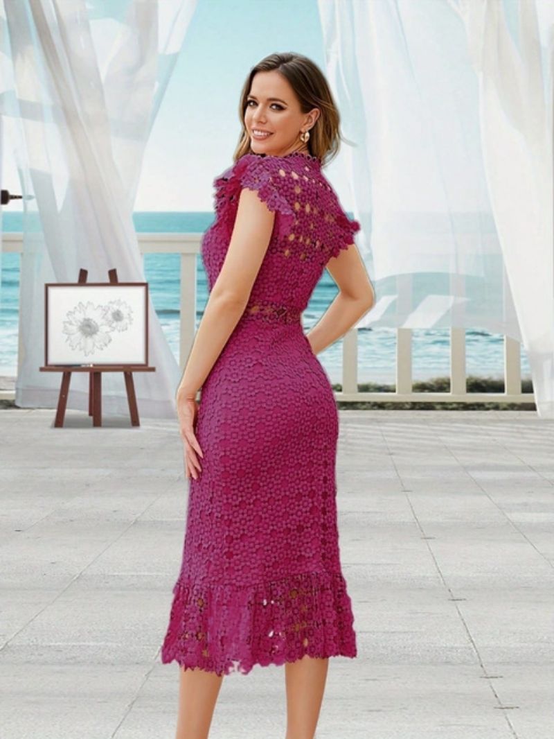 Stylish Lace Dress for Cocktail Events & Weddings