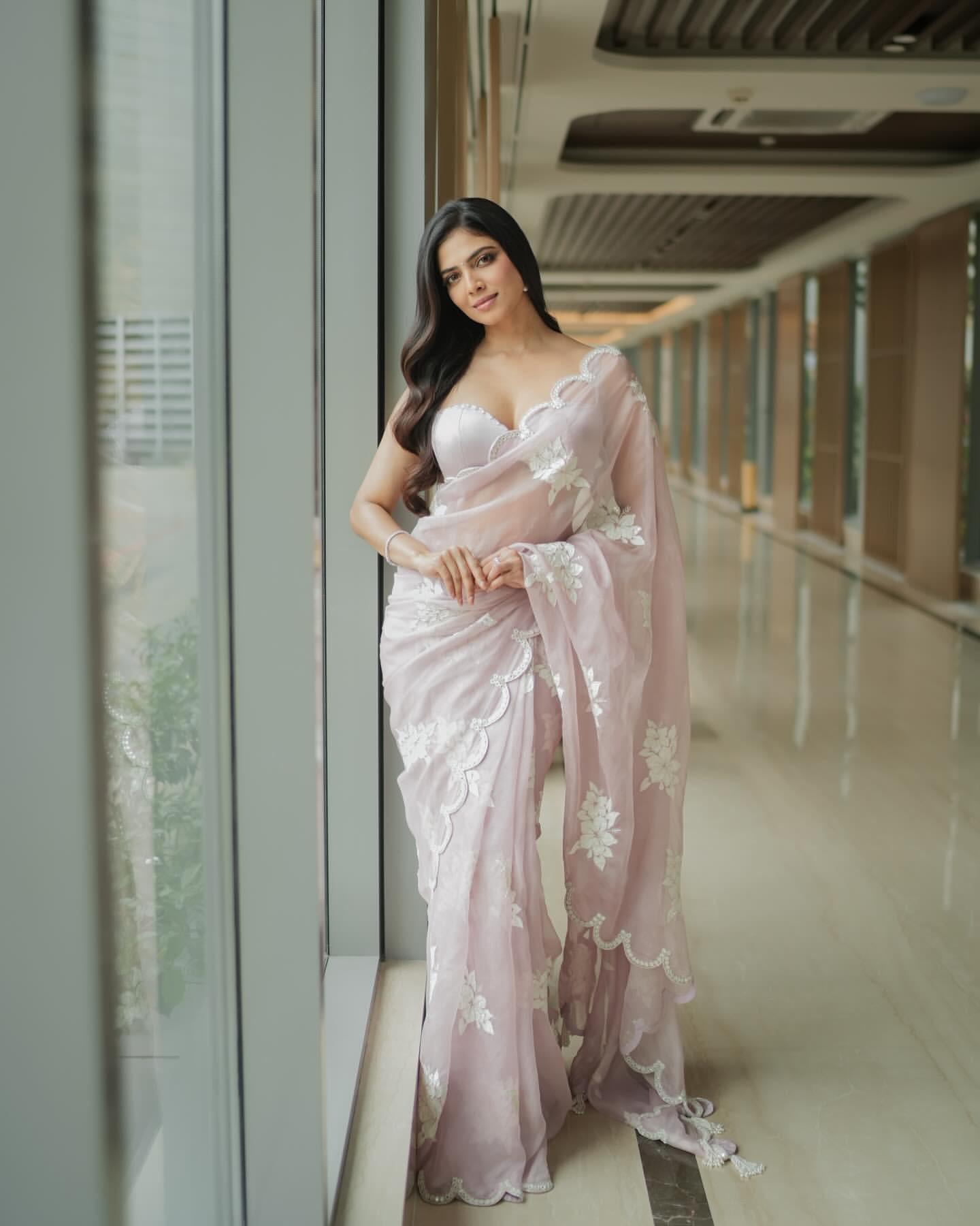 Stylish Silk Saree with Designer Thread and Sequin Work