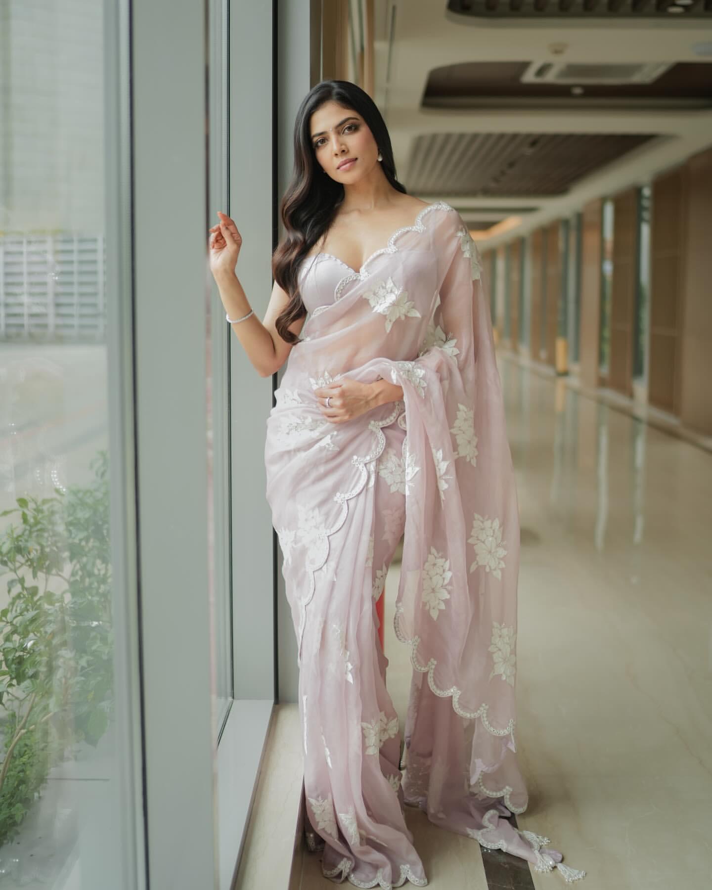 Stylish Silk Saree with Designer Thread and Sequin Work