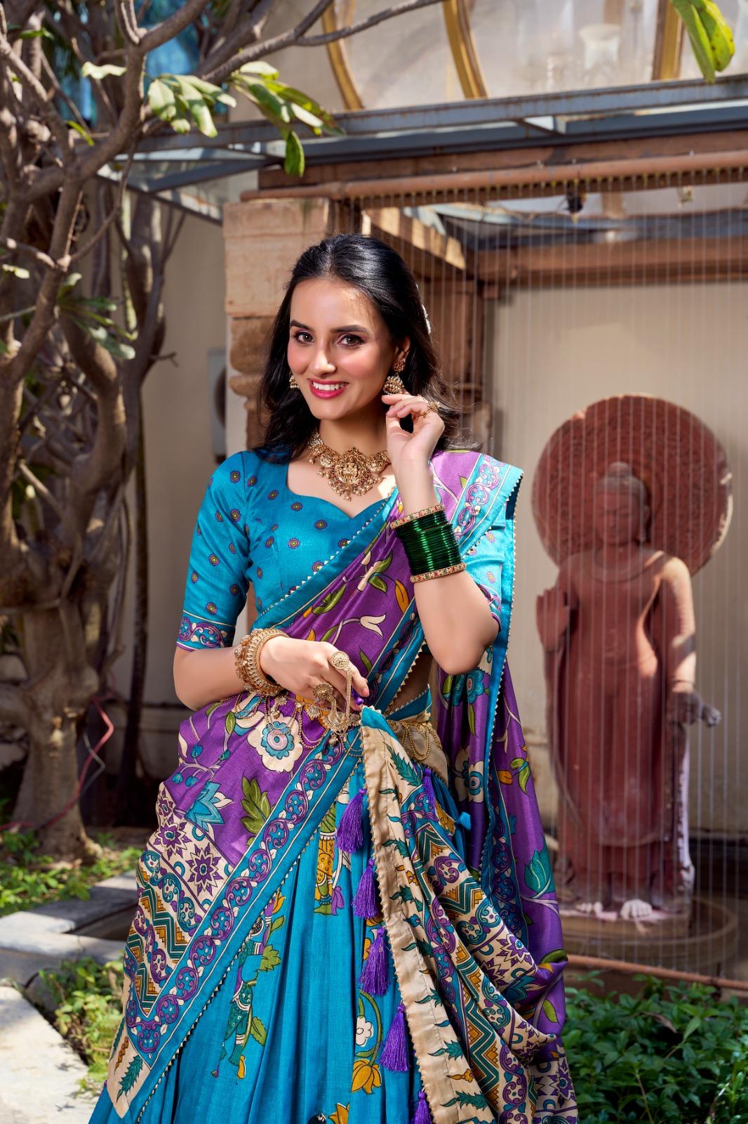 Tasar Silk Lehenga Collection for Women & Girls