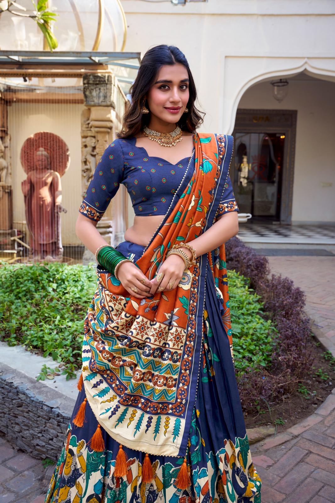 Tasar Silk Lehenga Collection for Women & Girls