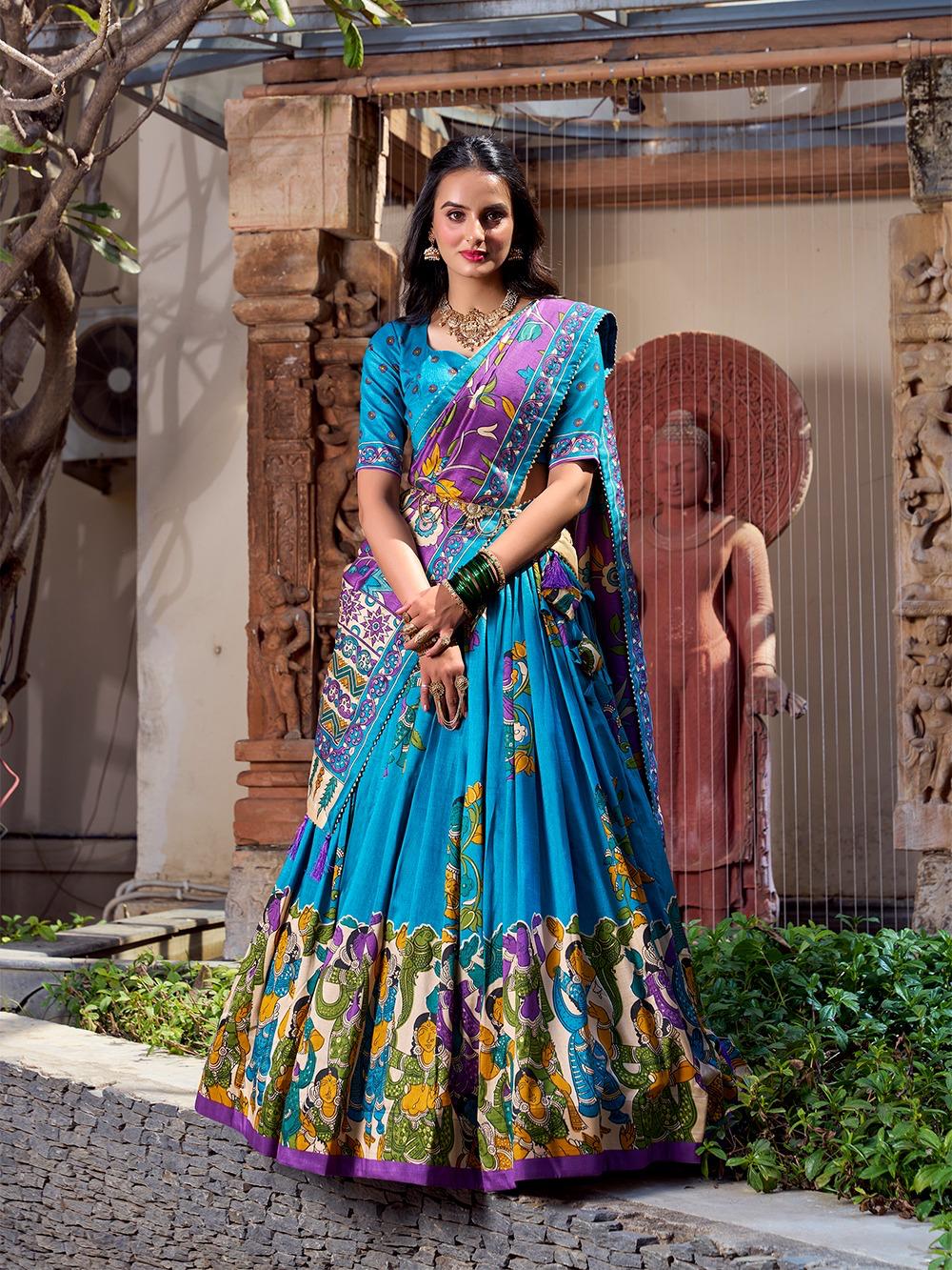 Tasar Silk Lehenga Collection for Women & Girls