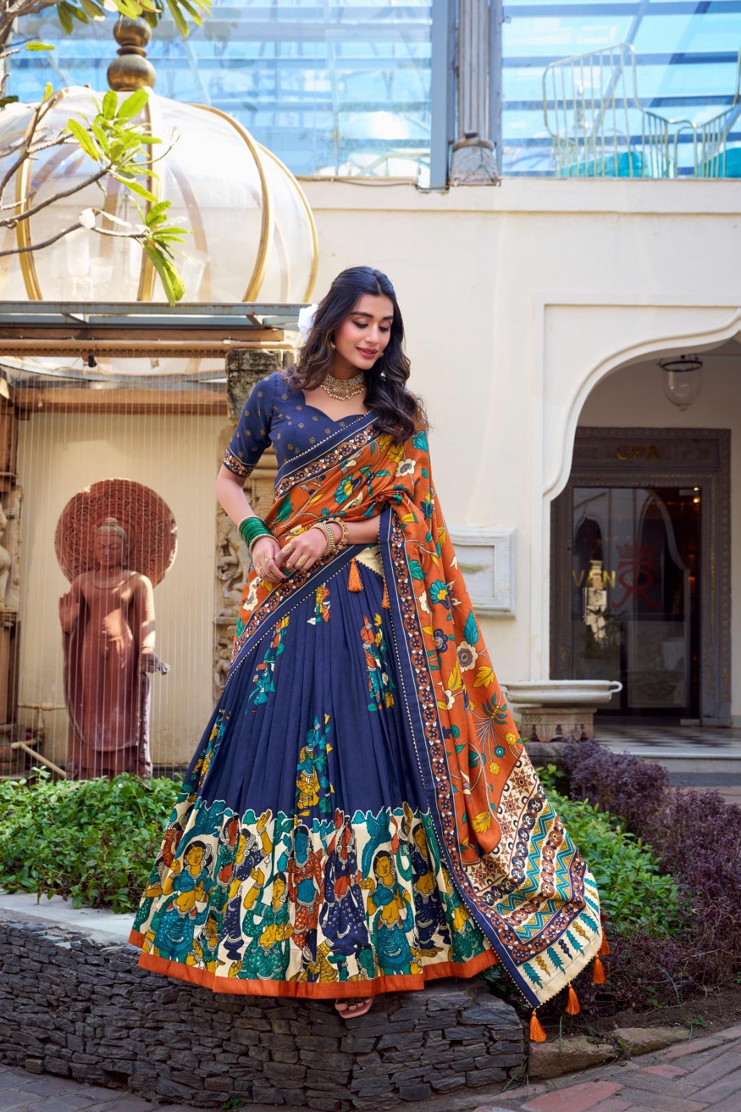 Tasar Silk Lehenga Collection for Women & Girls