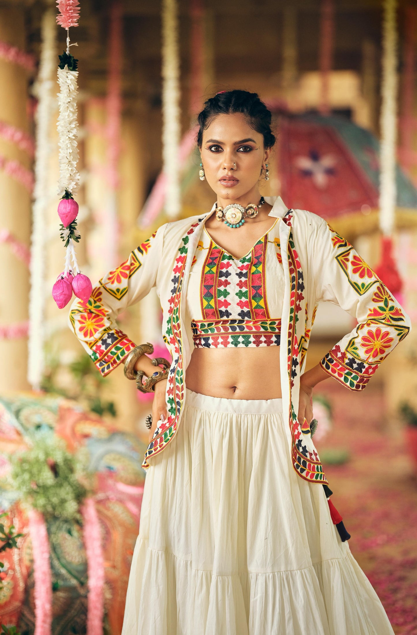 Trending Garba Lehenga Choli Set for Navaratri Festival
