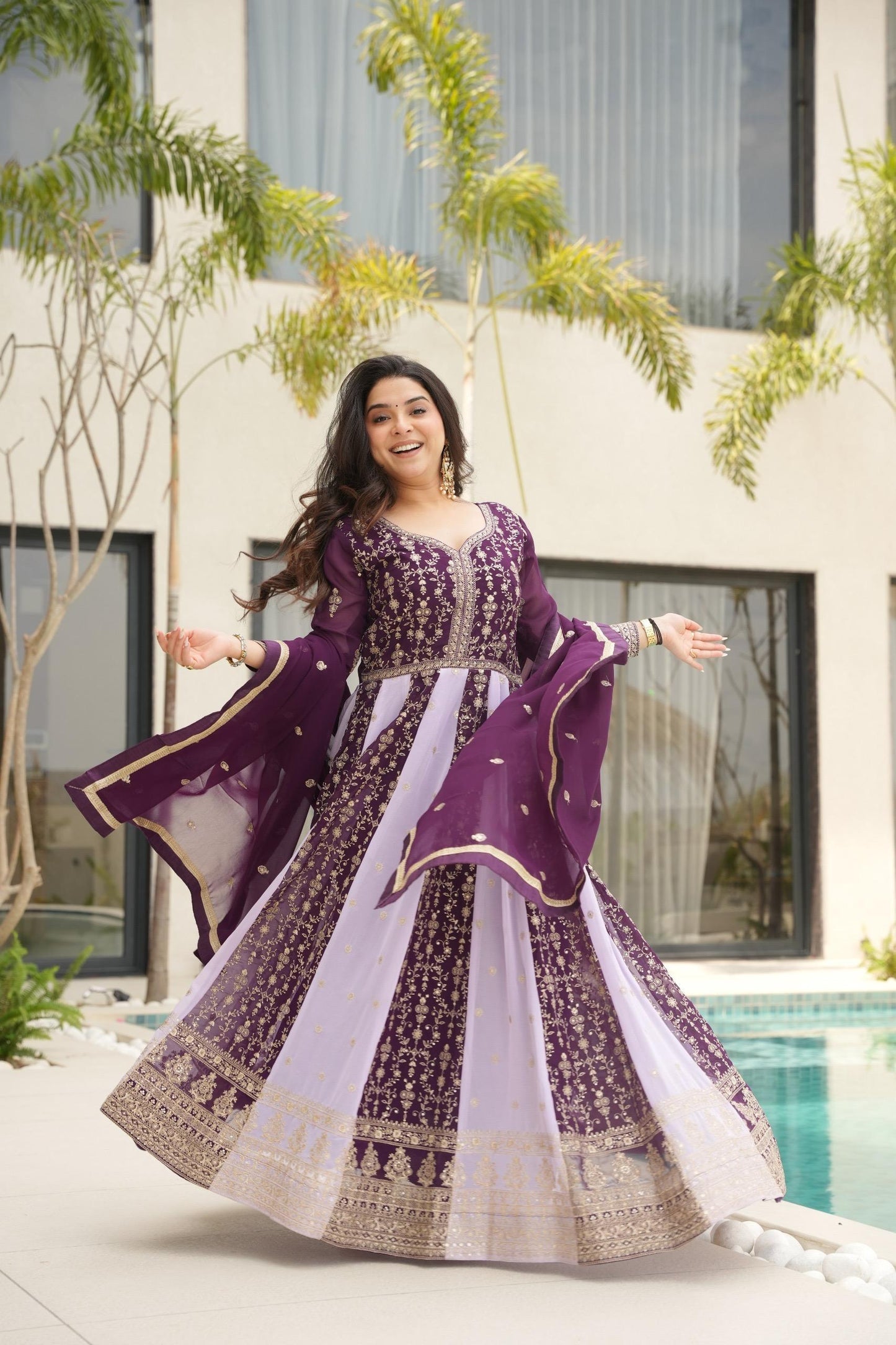 Trendy Embroidered Gown for Wedding Collection