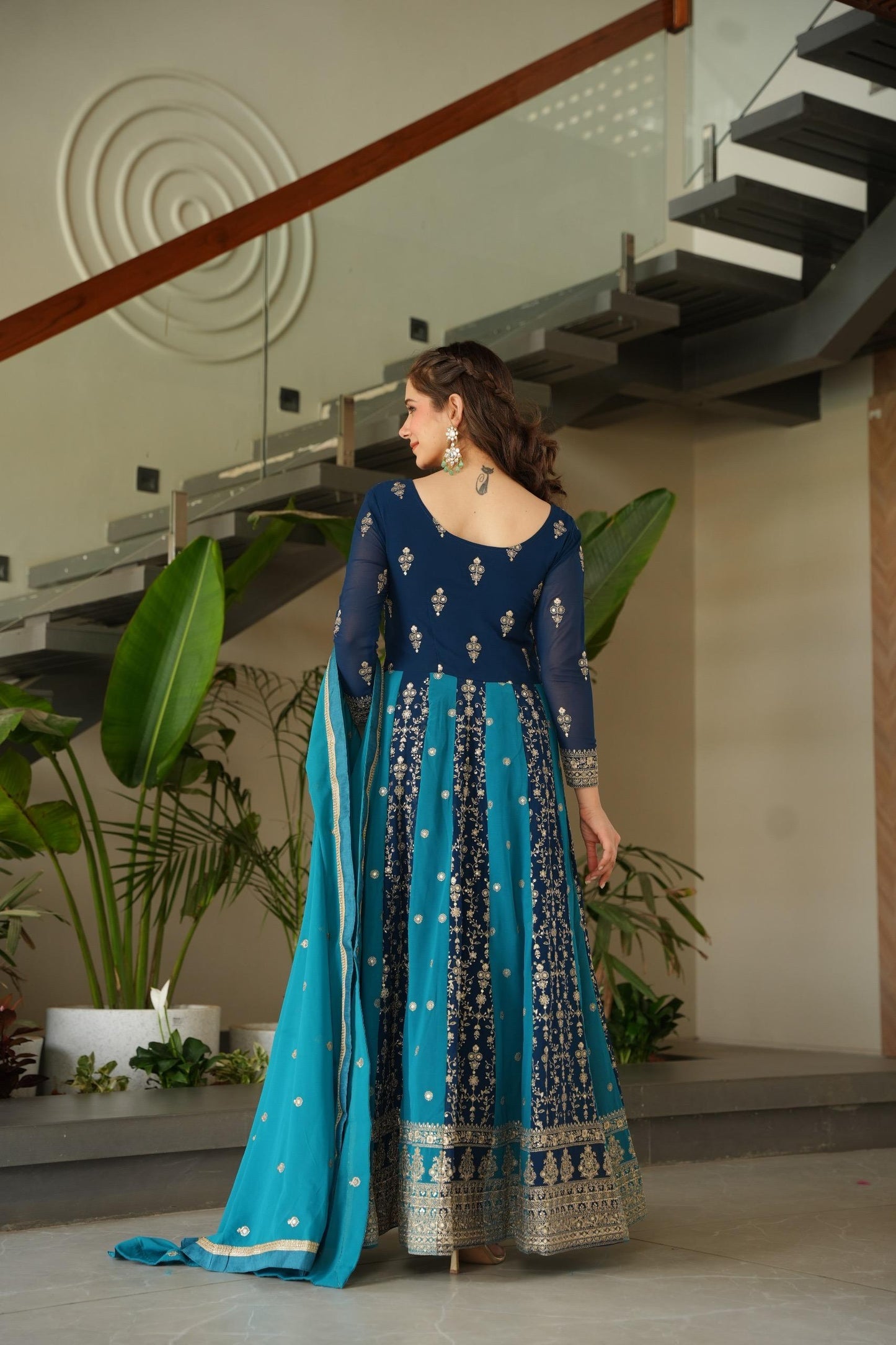 Trendy Embroidered Gown for Wedding Collection