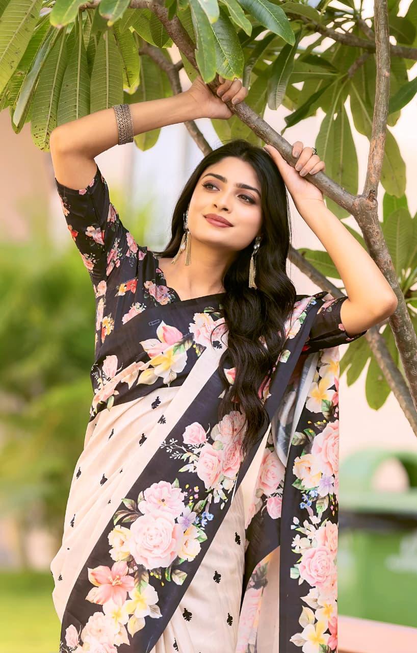 Tussar Silk Saree for Festive Occasion & Party Wear