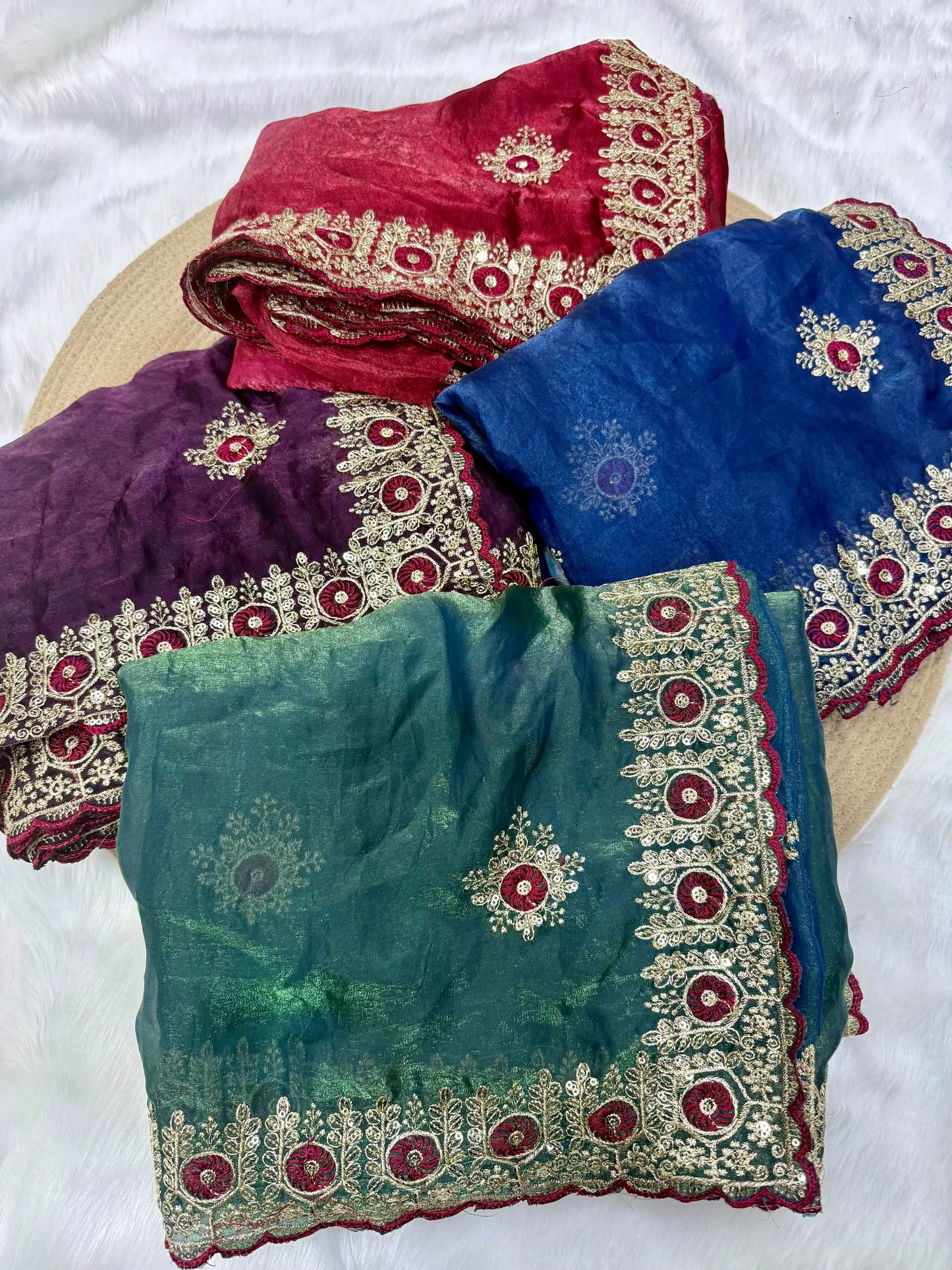 Two Tone Space Silk Saree