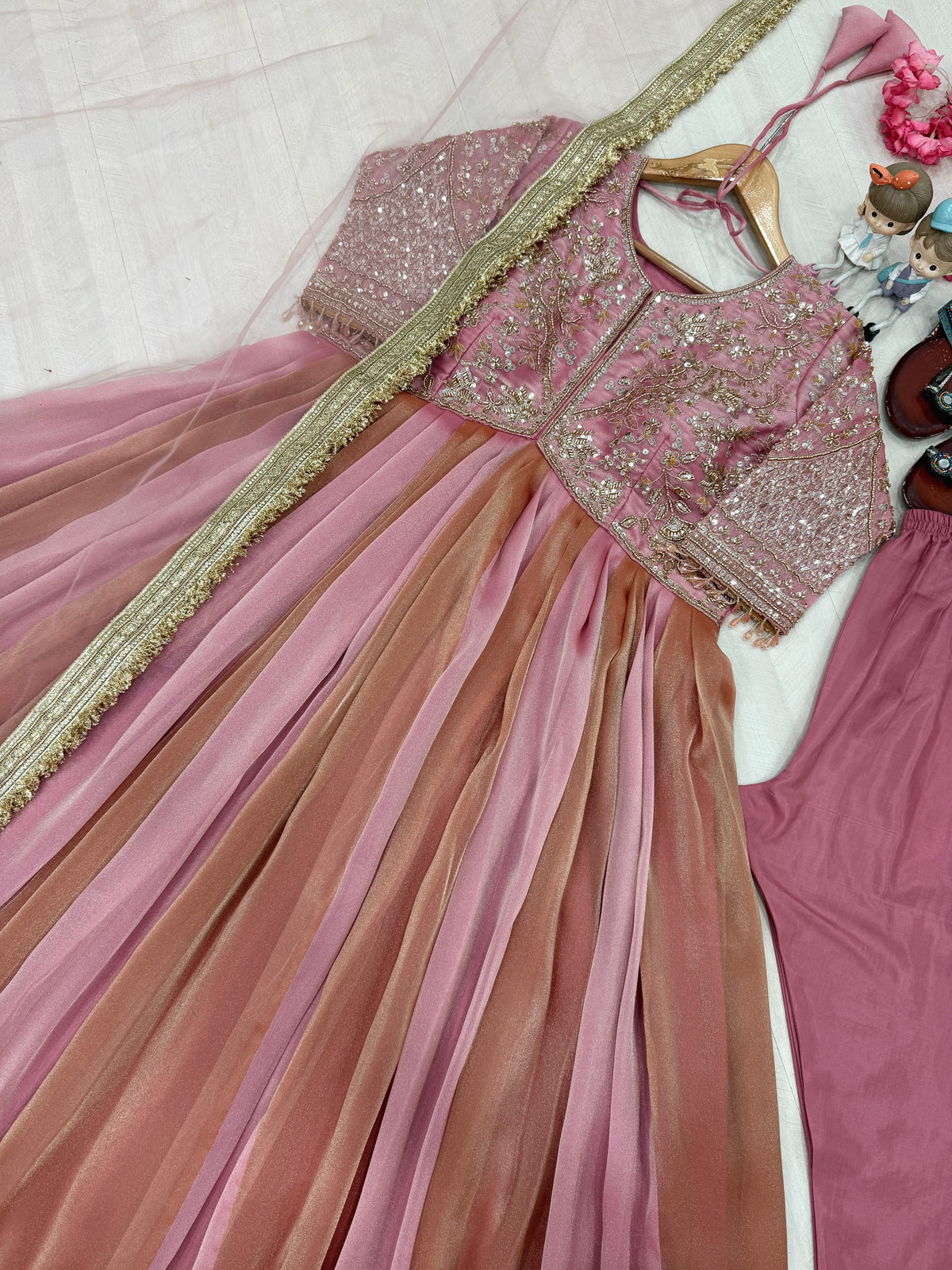 Viral Moss Gown Set for Girls