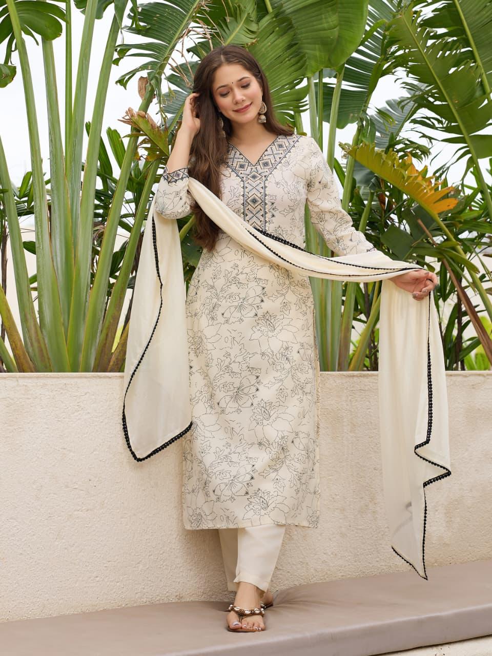 Viscose Reyon Silk Suit for Office Wear