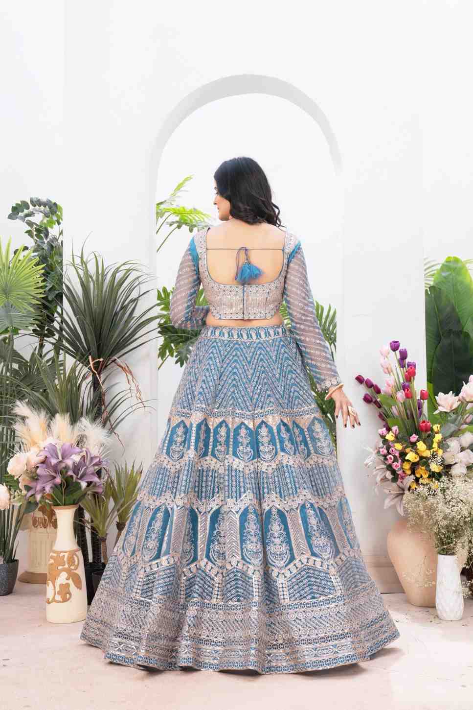 Designer Embroidered Net Lehenga Choli for Special Events