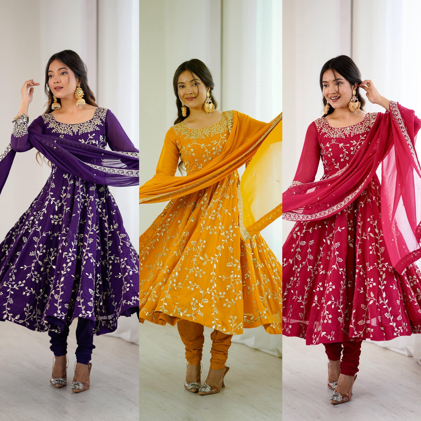Women’s Ethnic Anarkali Gown for Wedding, Party