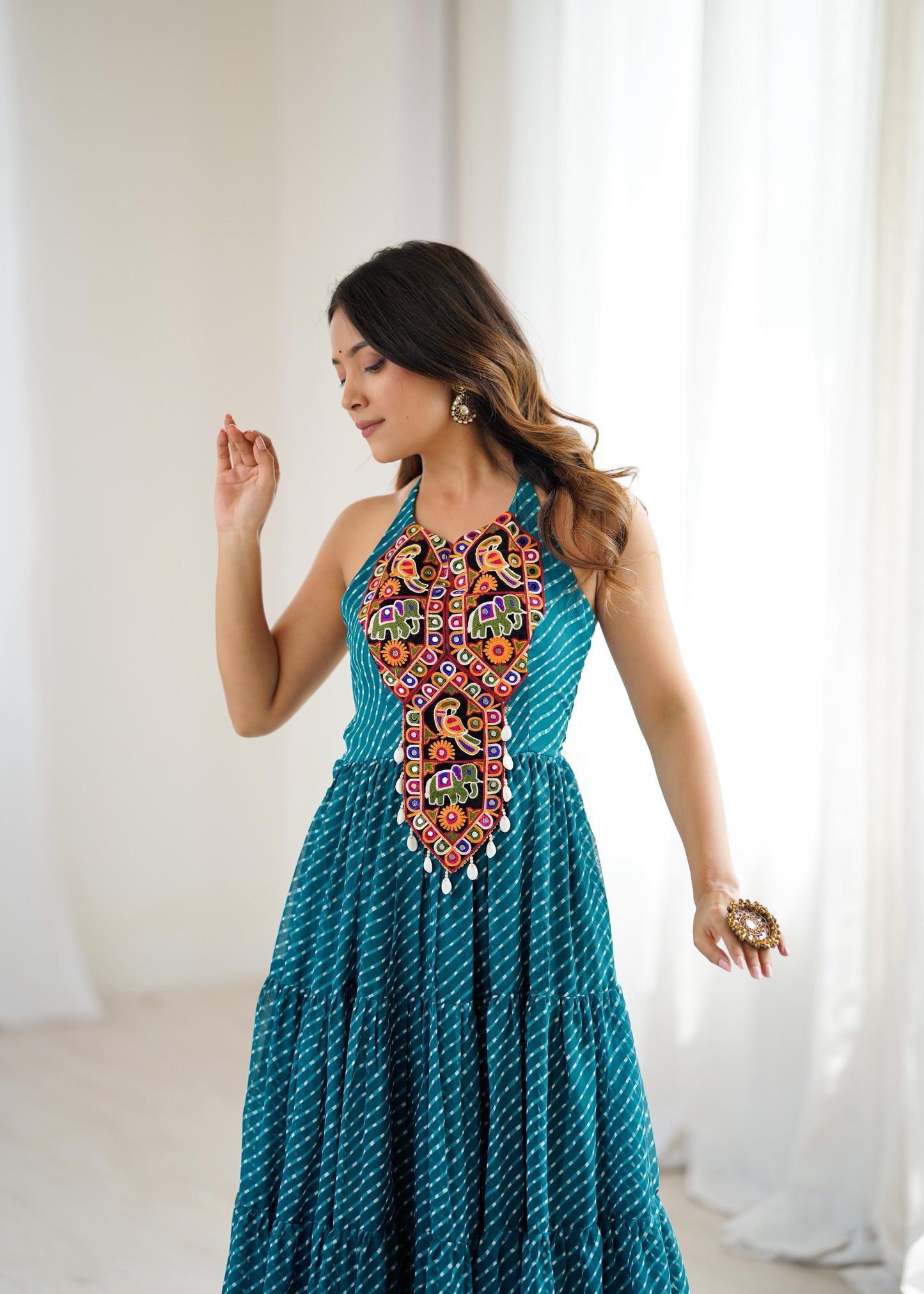 Women's Georgette Gown for Festive Wear