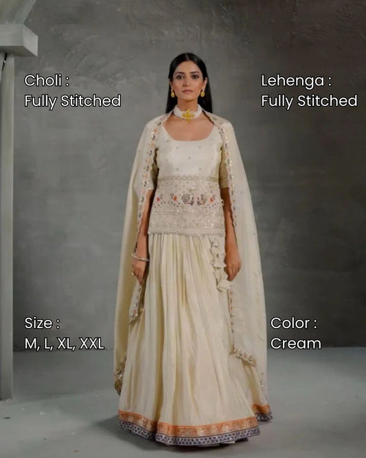 Classic Off White Lehenga for Wedding & Parties