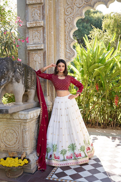 backless lehenga choli
