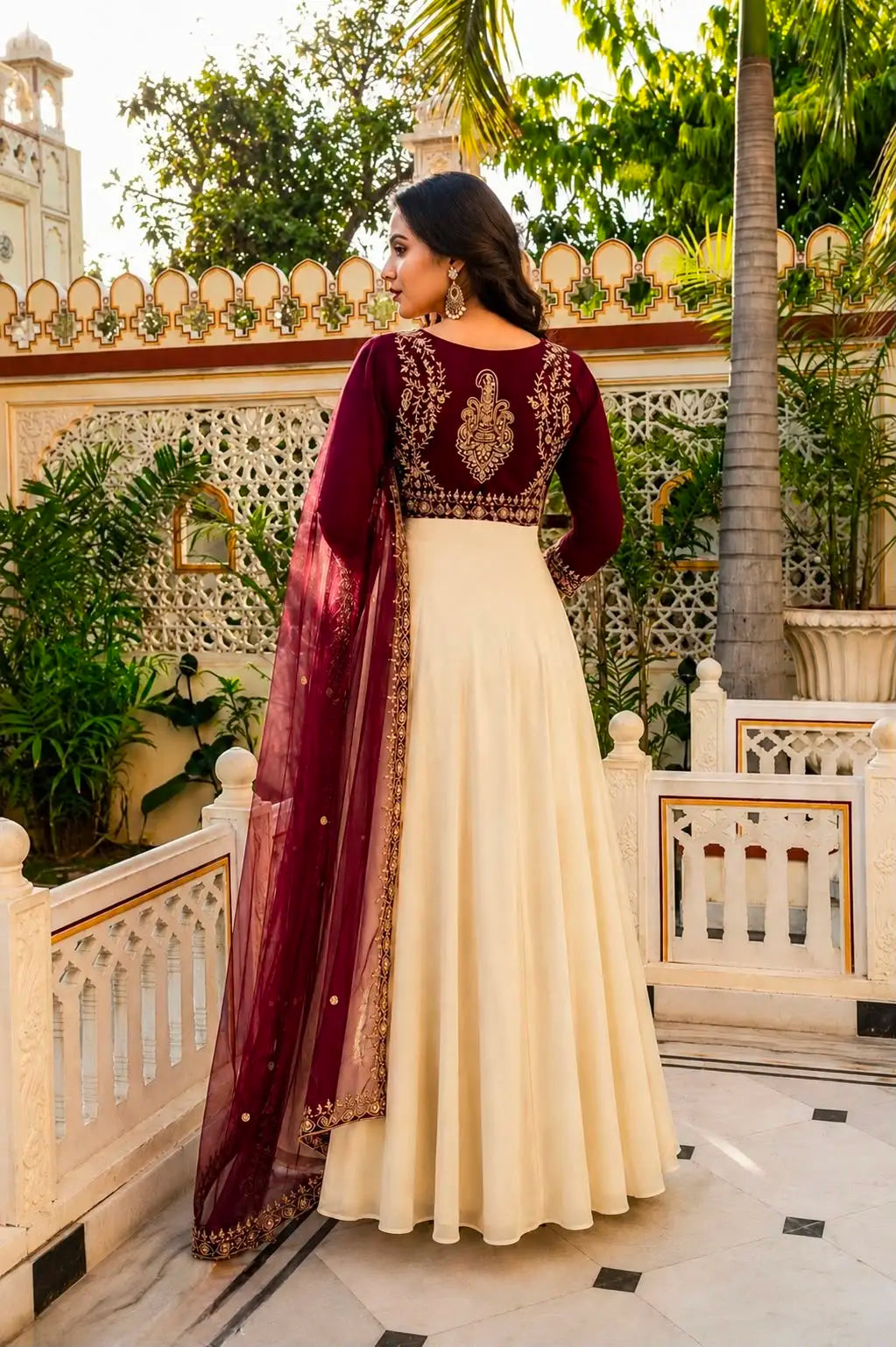 3 - Piece Stylish Gown Set
