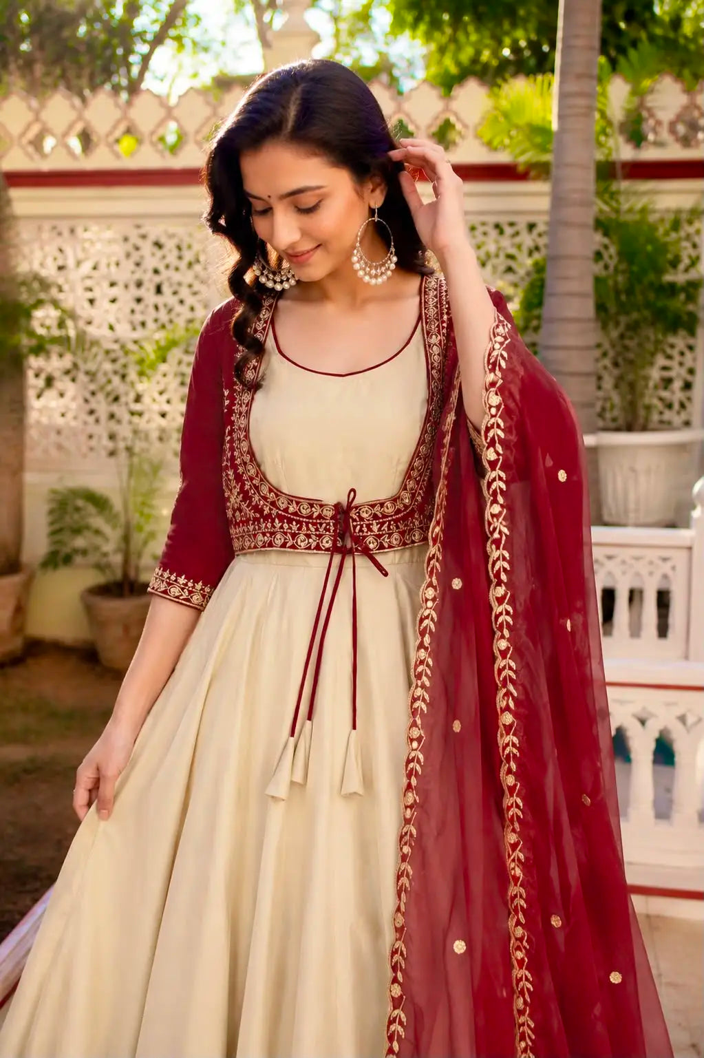 3 - Piece Stylish Gown Set