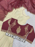 3 - Piece Stylish Gown Set