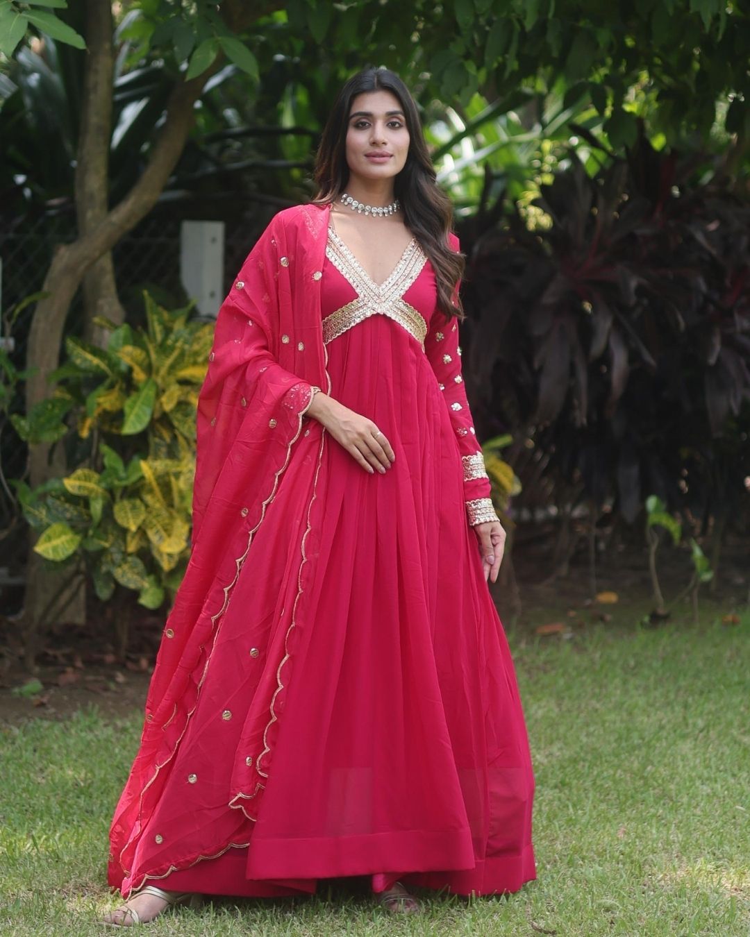Alia Cut Gown Set