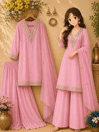 Aliya Cut Mirror Work Suit Set