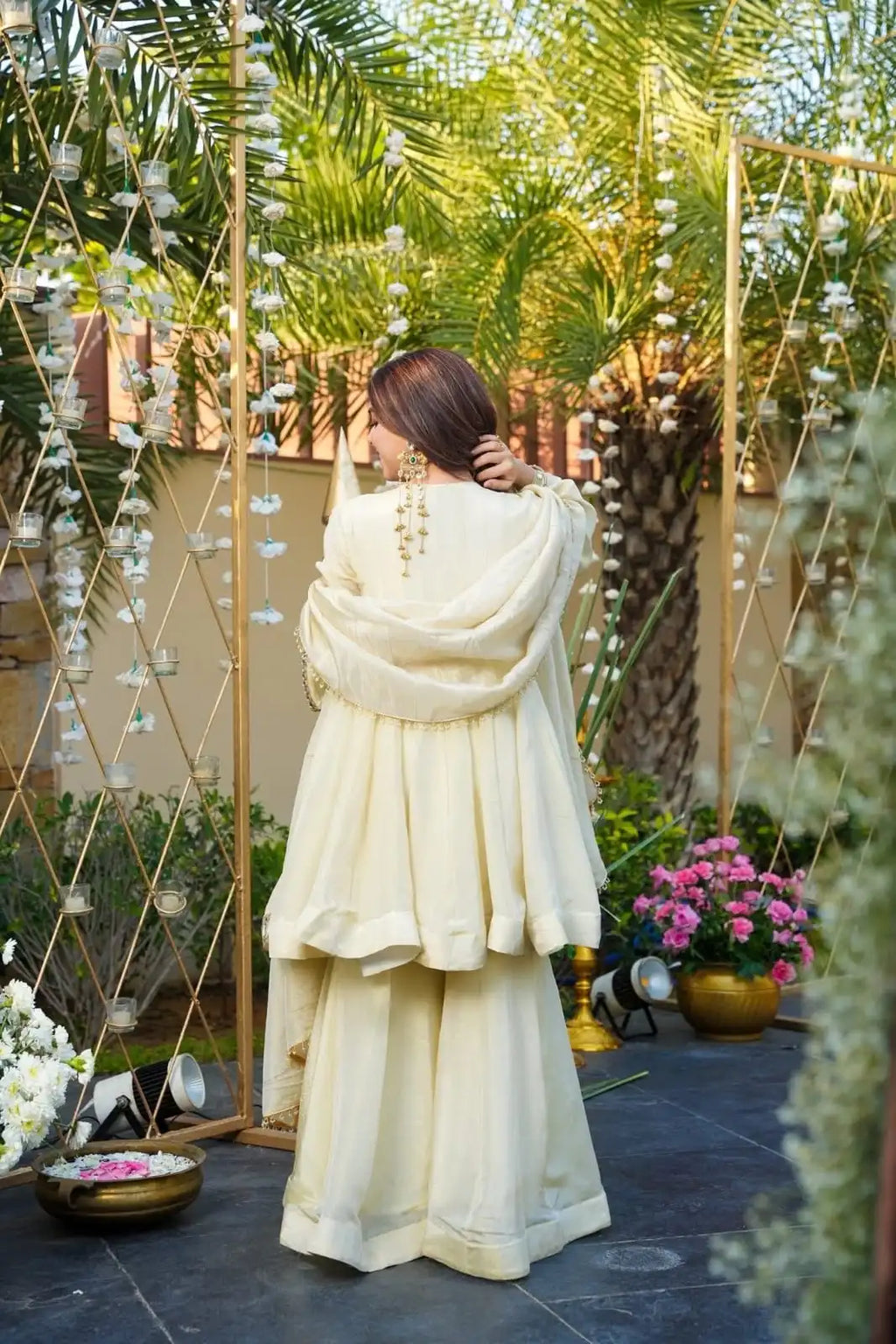Aliya Cut Mirror Work Suit Set