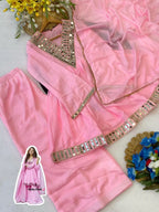 Aliya Cut Mirror Work Suit Set